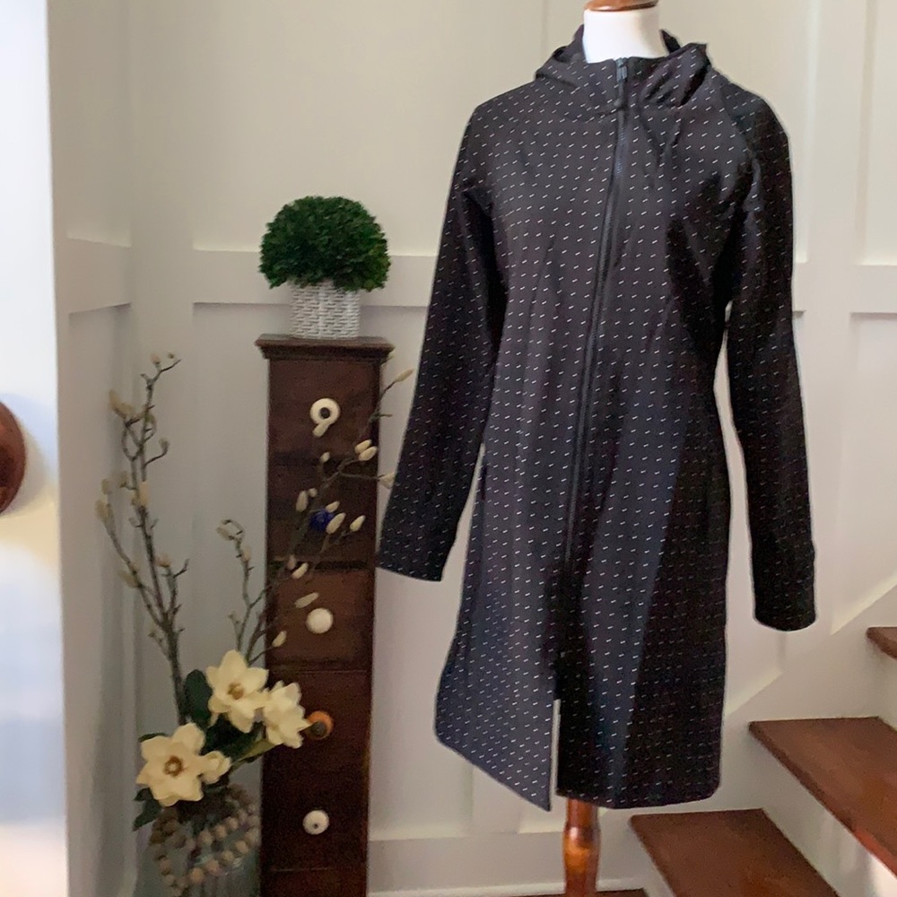 Lululemon vintage black polka dot raincoat, 4